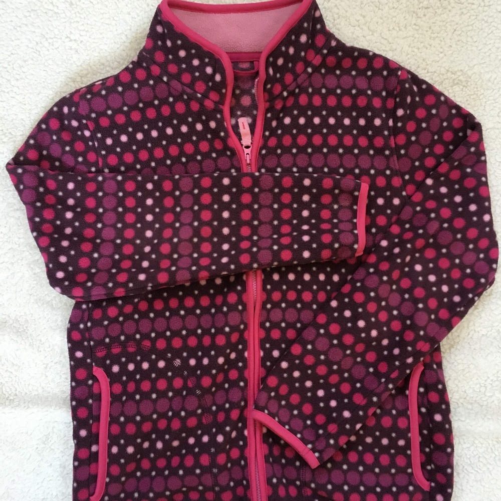 Pink Polka Dot Fleece UNIQLO (Japan 150) Girls 12